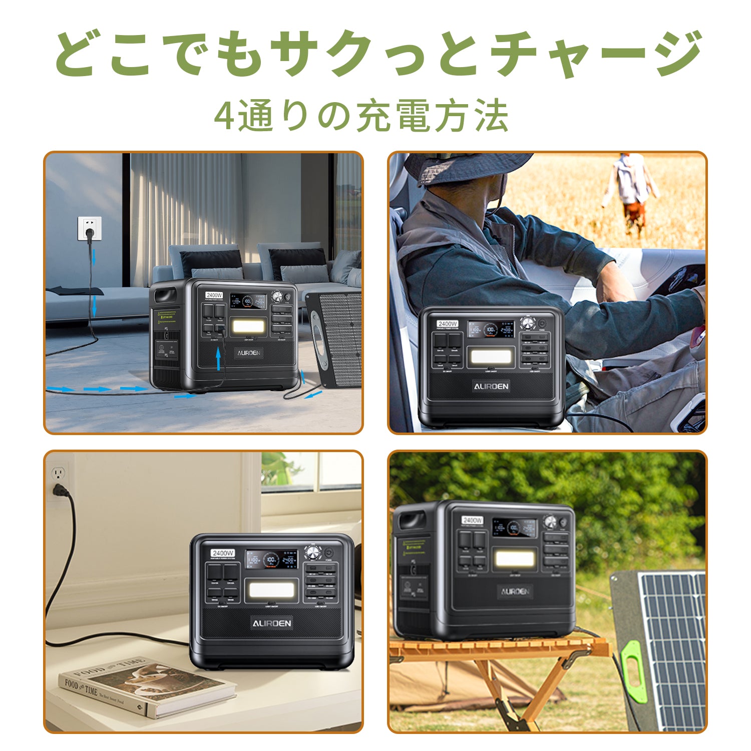 ALIROEN F2400 ポータブル電源 2048Wh 大容量 2400W | sklep